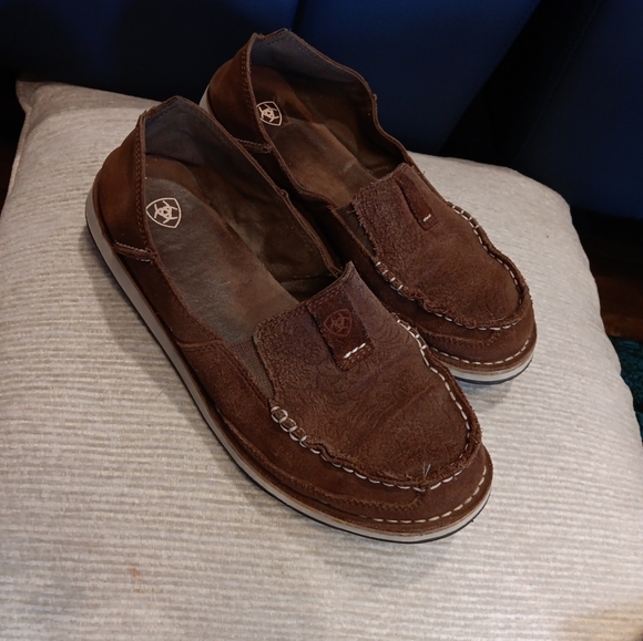 Ariat Women's Cruiser Brown Floral Embossed Brown Size 9.5 B - Picture 6 of 6